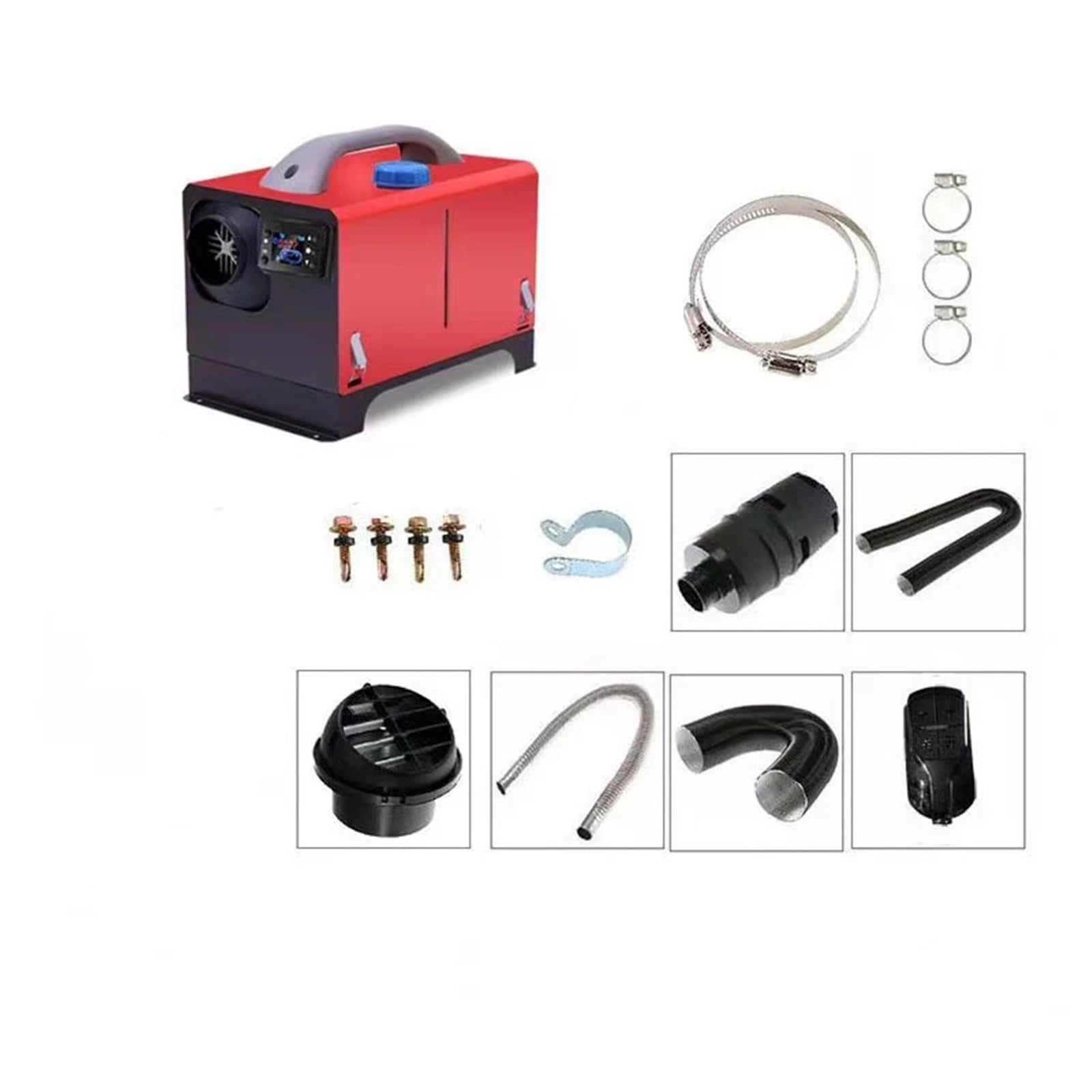 Nagrzewnica postojowa Ogrzewacz Postojowy Na Olej Napędowy 5-8 KW, Napięcie 12/24 V, Ogrzewanie Samochodowe Na Benzynę, Zdalnie Sterowany Przełącznik LCD nagrzewnica powietrza(24V)