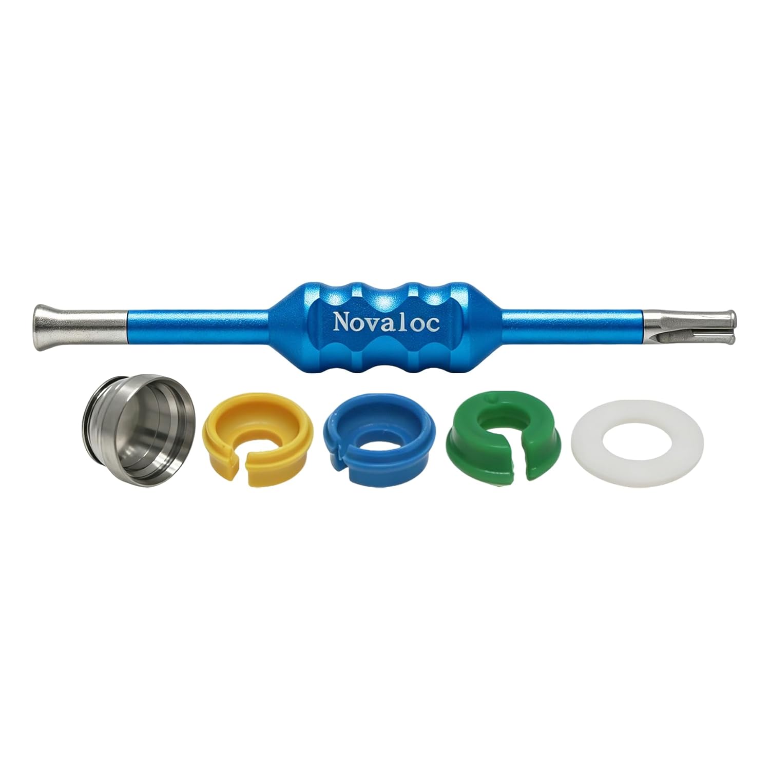 4 Pcs Overdenture Retention Male Cap Metal Housing Laboratory Processing Cap(Metal Housing & Laboratory Processing Cap)