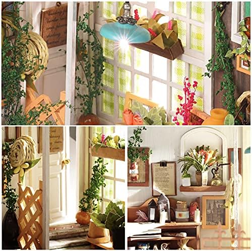 Rolife DIY Dollhouse Miniature Package,Home Package with Dollhouse Furnishings,Picket Dollhouse Miniature Kits,Birthday/Christmas/Valentine's Day Present for Handicraft Lovers,Girls and Ladies(Miller's Backyard) 3 61qa9WCyKYS. AC