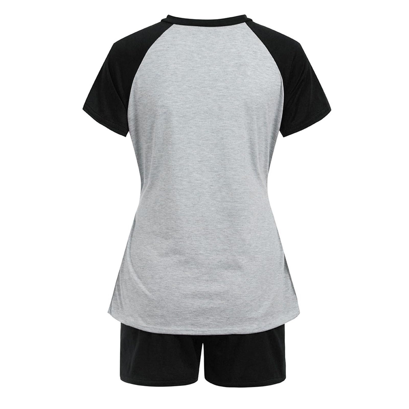 Generisch Set di biancheria da notte premaman con maniche corte, tessuto comodo, ideale per gravidanza, allattamento, versatile, rilassante