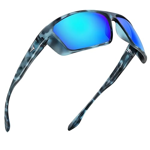 KastKing Huzzah Polarized Sport Sunglasses for Men and Women, Ideal for Driving Fishing Cycling and Running,UV Protection