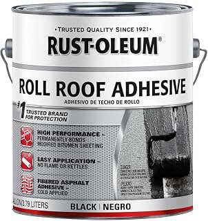RUST-OLEUM Adhesive Roofing ROLL BLK 1GA 347428