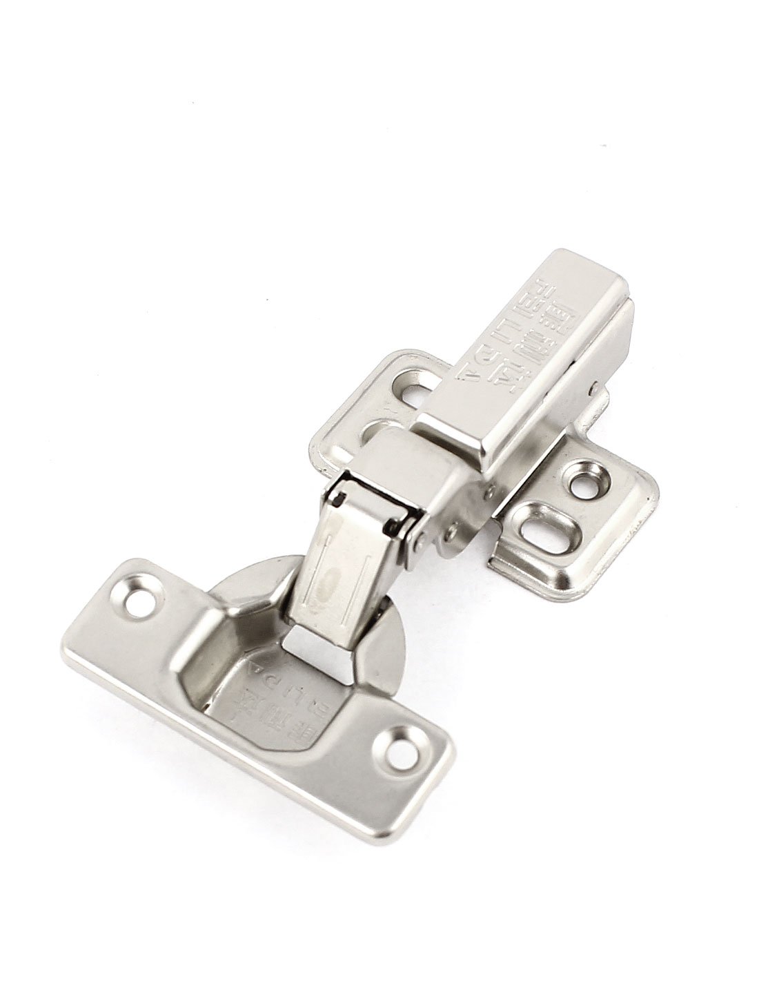 Aexit Home Cupboard Clothes Hangers Cabinet Metal Full Overlay Buffering Concealed Hinge Children's Clothes Hangers Silver Tone