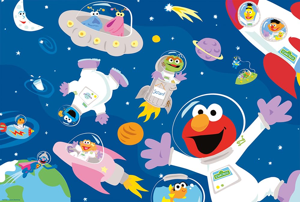 Schmidt Spiele Sesame Street 56459 60-Piece Children's Puzzle, Normal
