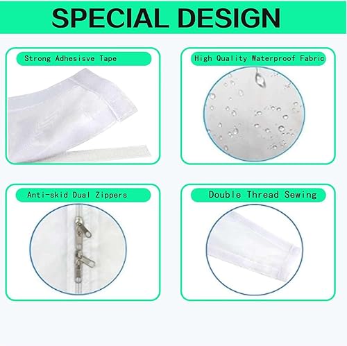 Miniatura 3 de YAHENLI Sello portátil de ventana de CA de 118.1 in (118 pulgadas), kit de ventilación de ventana abatible para aire acondicionado portátil y