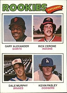 1977 Topps Baseball #476 Gary Alexander/Rick Cerone/Dale Murphy/Kevin Pasley RC Rookie San Francisco Giants/Cleveland Indi...