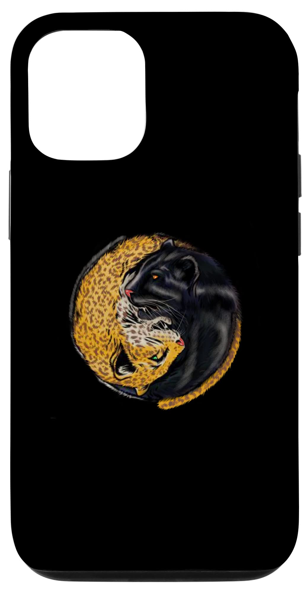iPhone12proブラックのんのこ♡*.様 Amazon.co.jp: iPhone 12/12 Pro 陰シンボル 陽猫、ヒョウと