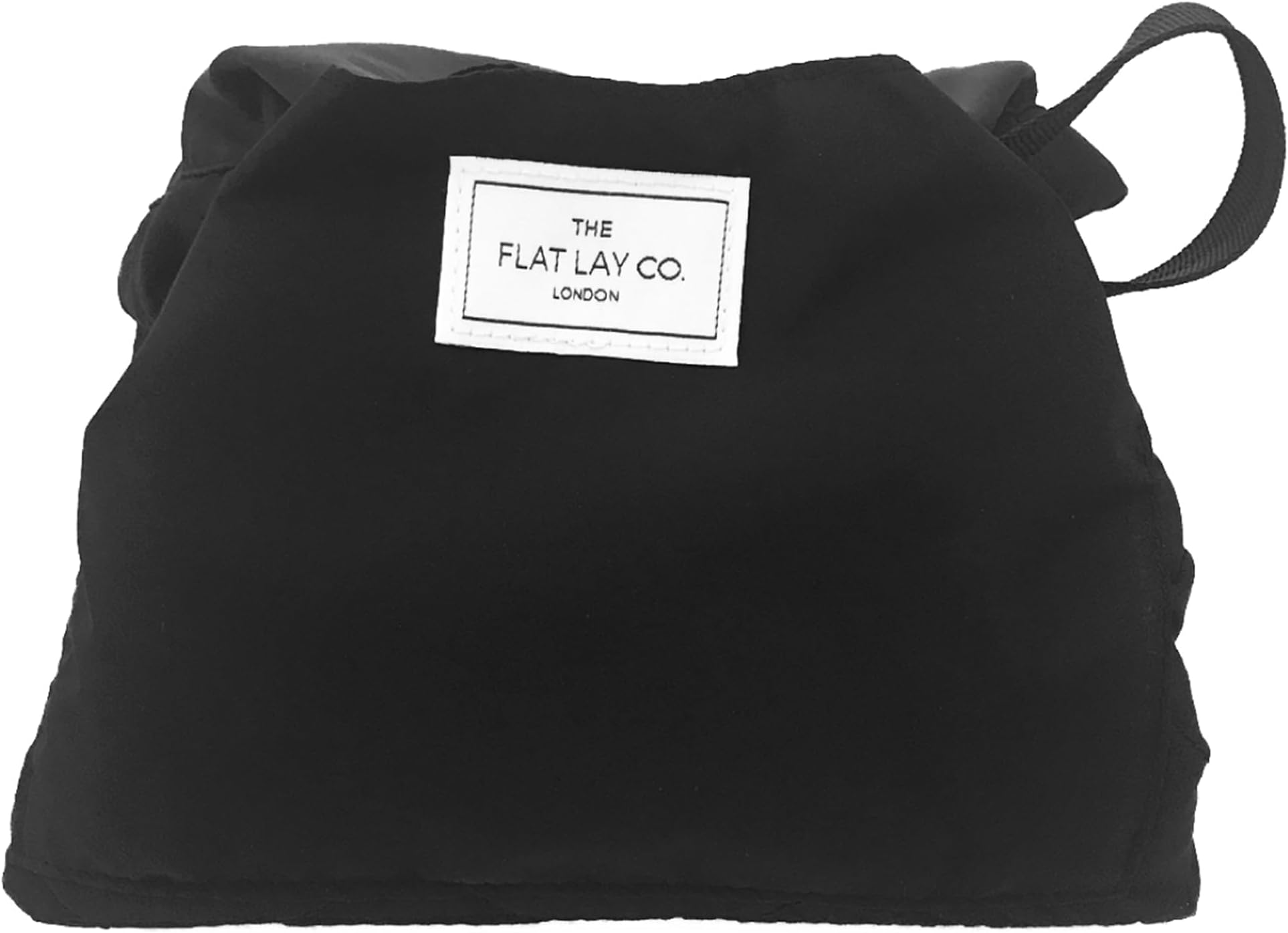 The Flat Lay Co. Makeup Bag - Travel Make Up Organiser for Cosmetics, Eyeshadow, Make-Up Brushes, Lipstick & Tools - Drawstring Makeup Bag Storage with Brush Holder & Large Pockets