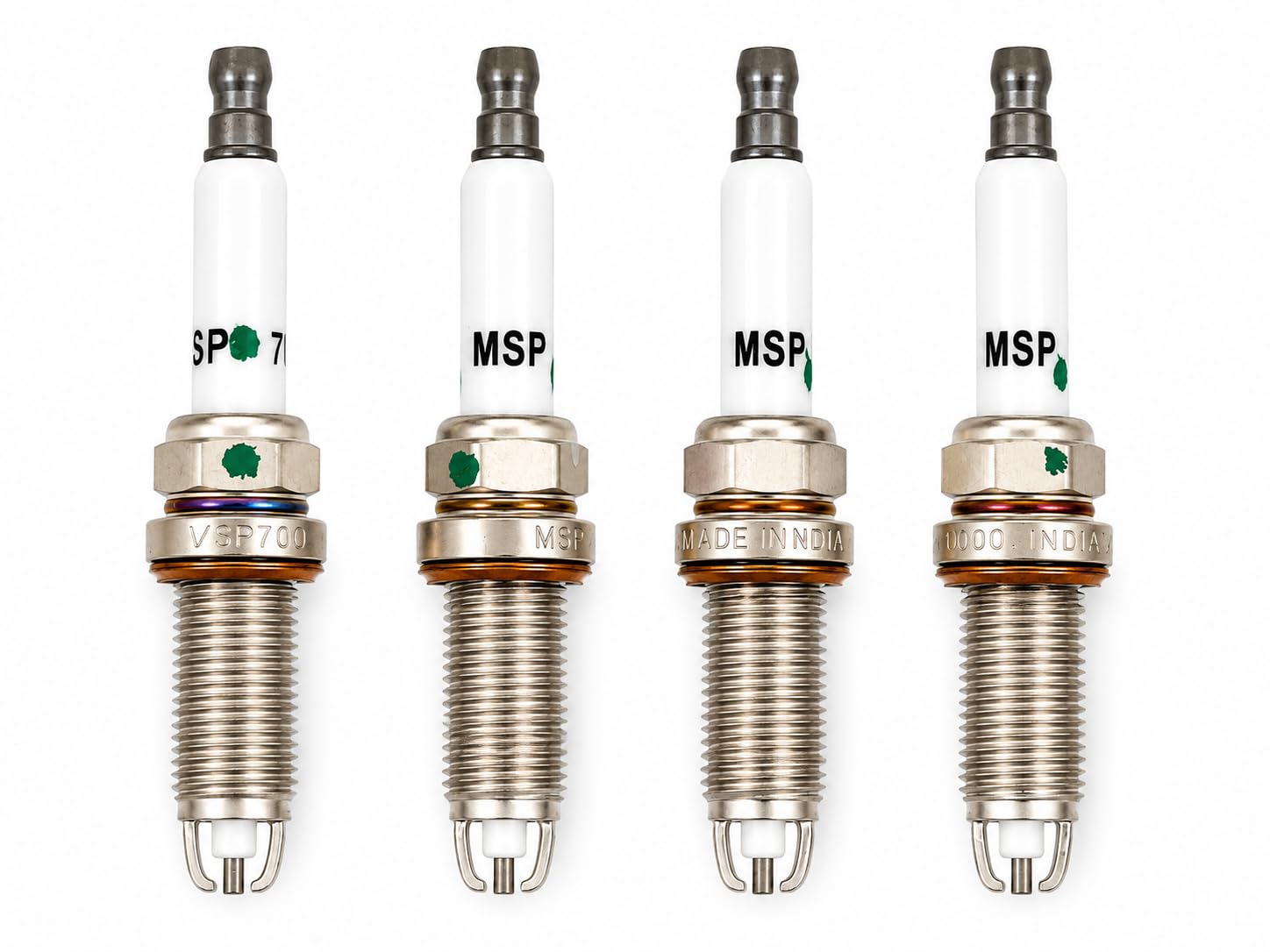 Master Spark Plug, (Set of 4), Nickel 2 Pin, MSP 7000D, Ace Gold-image-1