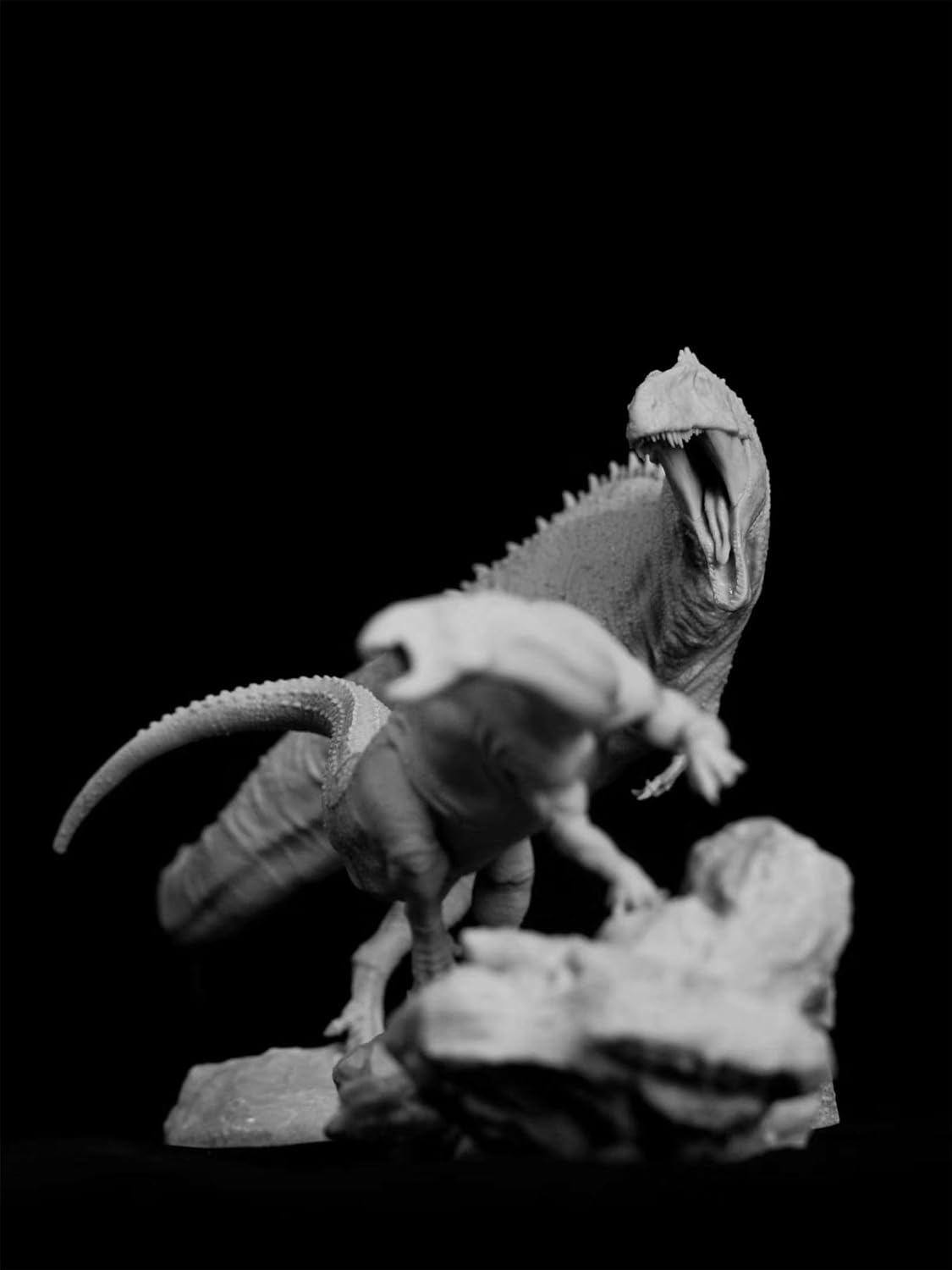 | 1/35 アクロカントサウルスVSテノントサウルス フィギュア 肉食 恐竜 40CM級 獣脚類 白亜紀 カルカ 【ツインセット】