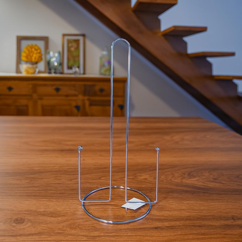 Suporte para Rolo de Papel Toalha Plástico Filme Papel Alumíniio Aço Inoxidável Cromado Premium Base Estável e Design Moderno para Cozinha ou Branheiro Suporte para Rolo de Papel Toalha Plástico Filme Papel Alumíniio Aço Inoxidável Cromado Premium Base Estável e Design Moderno para Cozinha ou Branheiro