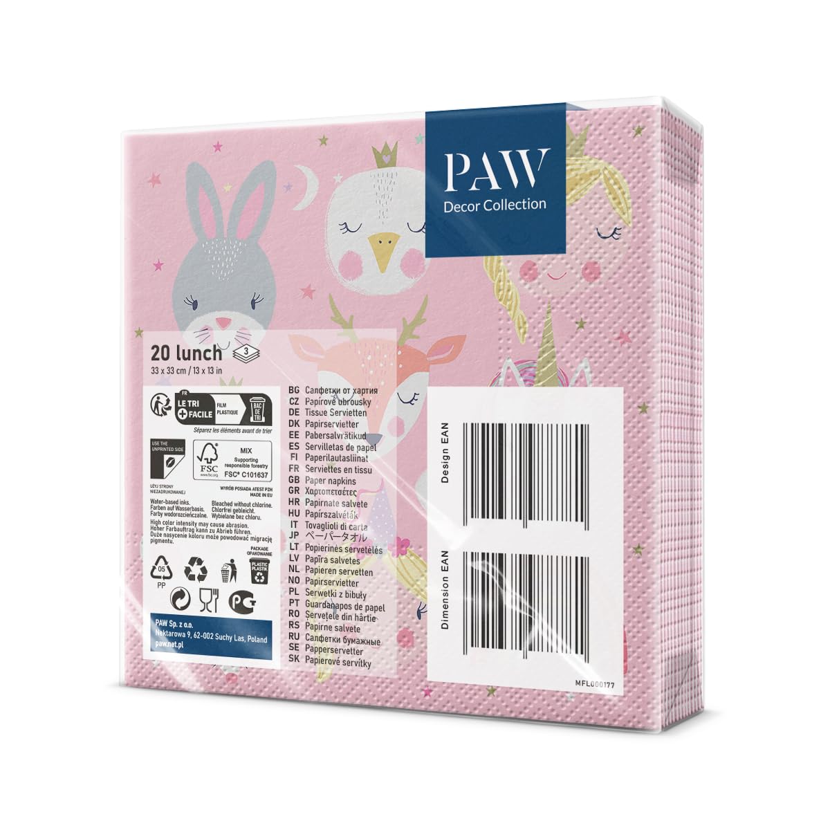 50 Stück Hexen-Servietten, 3-lagig, 33 X 33 Cm – Bunte Papierservietten Für Mottopartys, Geburtstage & Feiern