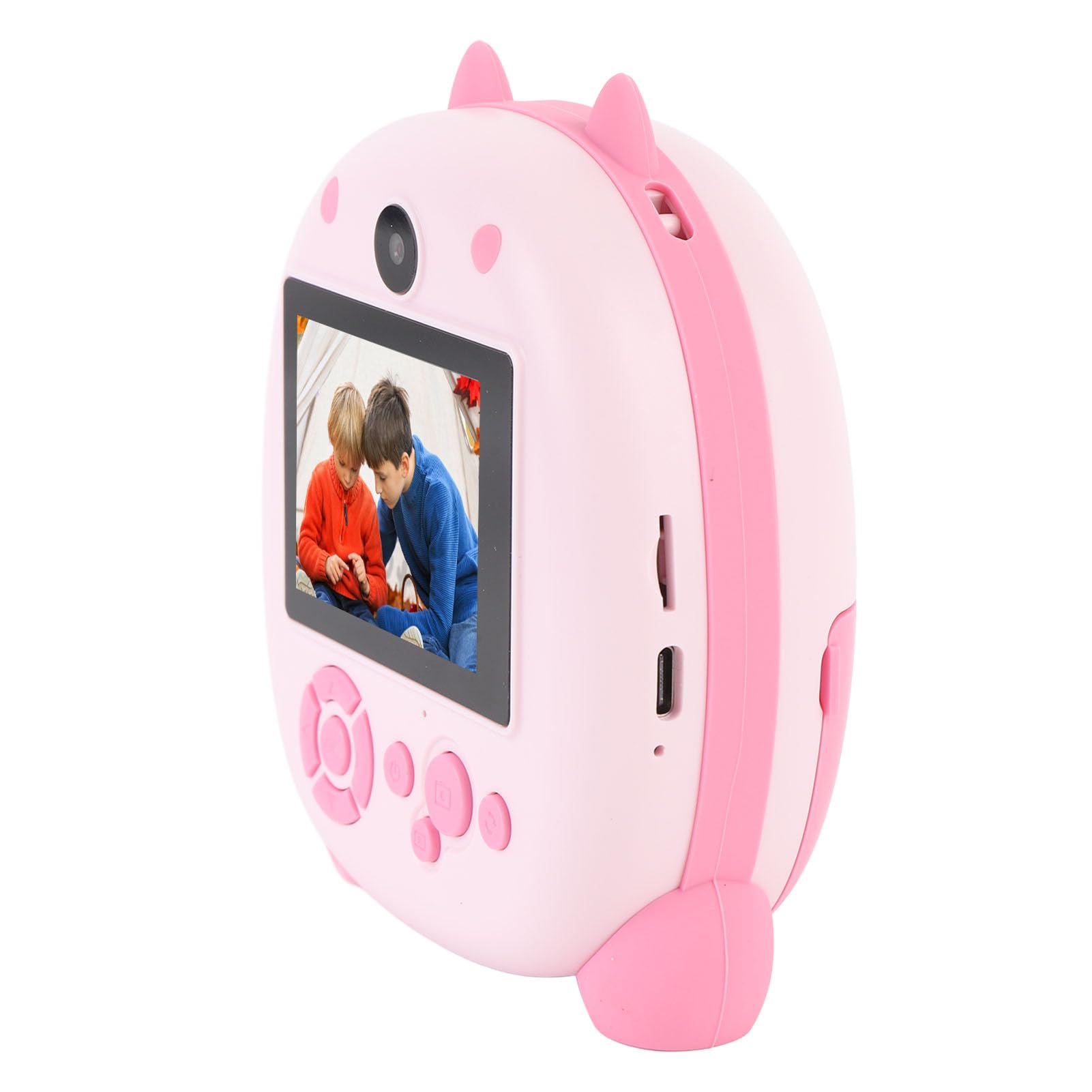 Cocoarm Macchina Fotografica Istantanea 48MP 1080P Doppia Lente con | Materiale ABS, Batteria Integrata da 1100 MAh, Ricarica Tipo C, Supporto per Schede di Memoria Fino a 64 GB, Include