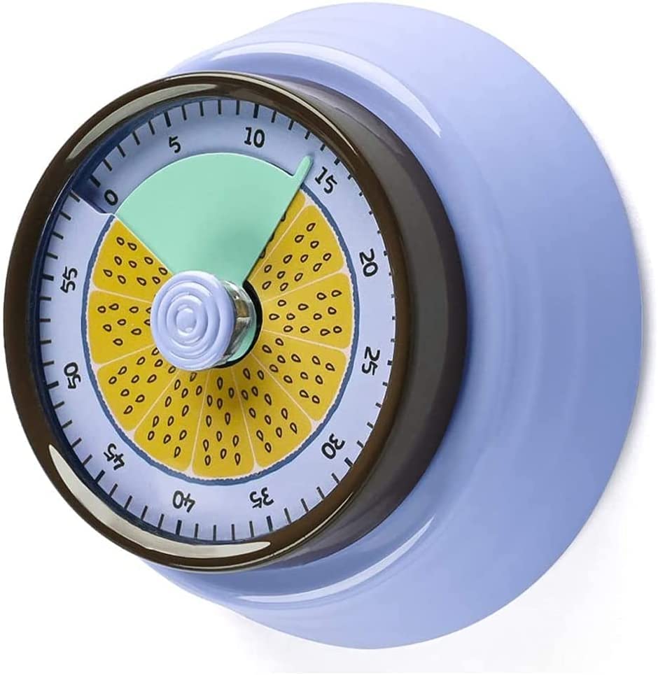 Timery, przypomnienie odliczanie minutnik kuchenny Dial minutnik do gotowania Retro mechaniczny zegar cyfrowy wskaźnik przenośny zegar (kolor: różowy) (Color : Purple)