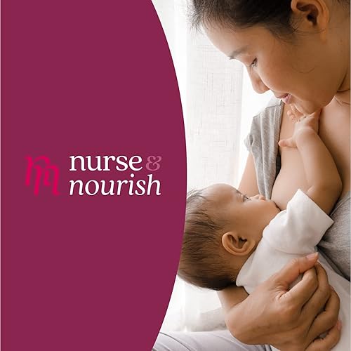 Miniatura 6 de Nurse & Nourish 6 almohadillas de lactancia XL caliente/frías, 4 inserciones de gel, 2 mangas de forro polar, paquete de alivio de mastitis,