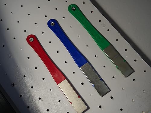 Miniatura 4 de DMT (Diamond Machining Technology) DiaSharp Diamond Mini-Hone - Kit de afiladores de grano grueso, fino y extrafino de 2.5 pulgadas (D2K)