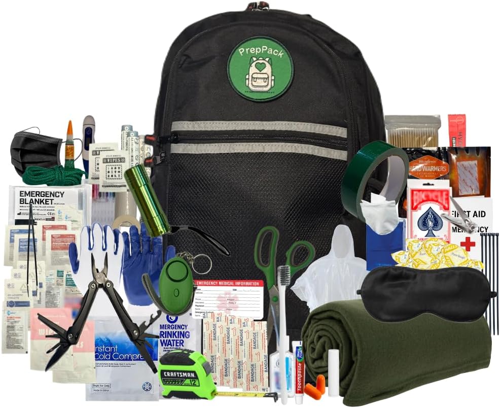 PrepPack The Original College Safety & Comfort Kit – 100+ Essentials for Dorm Life, First Aid, Tools, Safety & Comfort – Organized, Refillable & Campus‑Ready