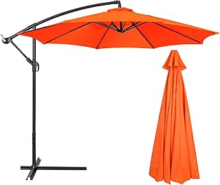 BTPOUY 10 FT 8 Ribs Patio Umbrella Replacement Canopy Outdoor Market Umbrella Replacement Top Sunbrella Patio Umbrellas Table Umbrellas for Outside (Canopy Only)