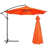 PRTECY 10 FT 6/8 Rib Umbrella Canopy Replacement Outdoor Market Patio Table Umbrella Strong and Thicck Canopy Cover for Backyard Garden Courtyard Swimming Pool Lawn (Canopy ONLY)