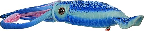 Miniatura 6 de Wild Republic Wr Print - Peluche de calamar de peluche, juguete de peluche, regalos para niños, azul, 22 pulgadas