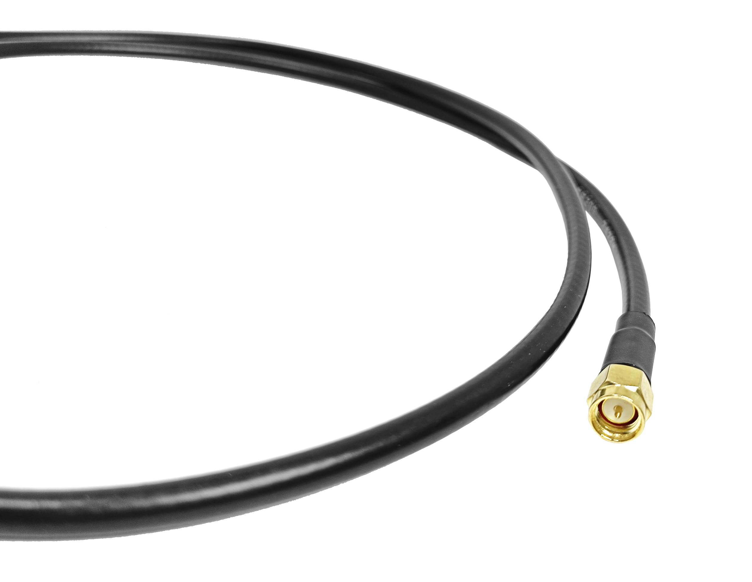 Câble de raccordement Coaxial LMR200-câble d'extension de cloison mâle à femelle for utilisation de réseau sans fil et de vidéosurveillance(1ft)