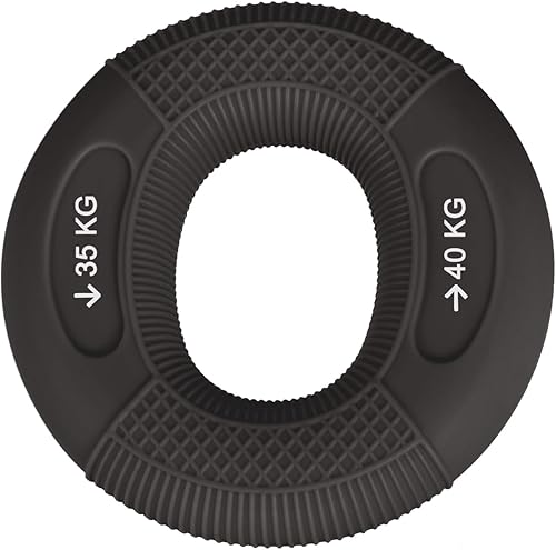 uxcell Tren de fuerza de agarre de mano, anillos de silicona para antebrazos de dedos, exprimidor de agarre para atletas, entrenamiento de escalada,