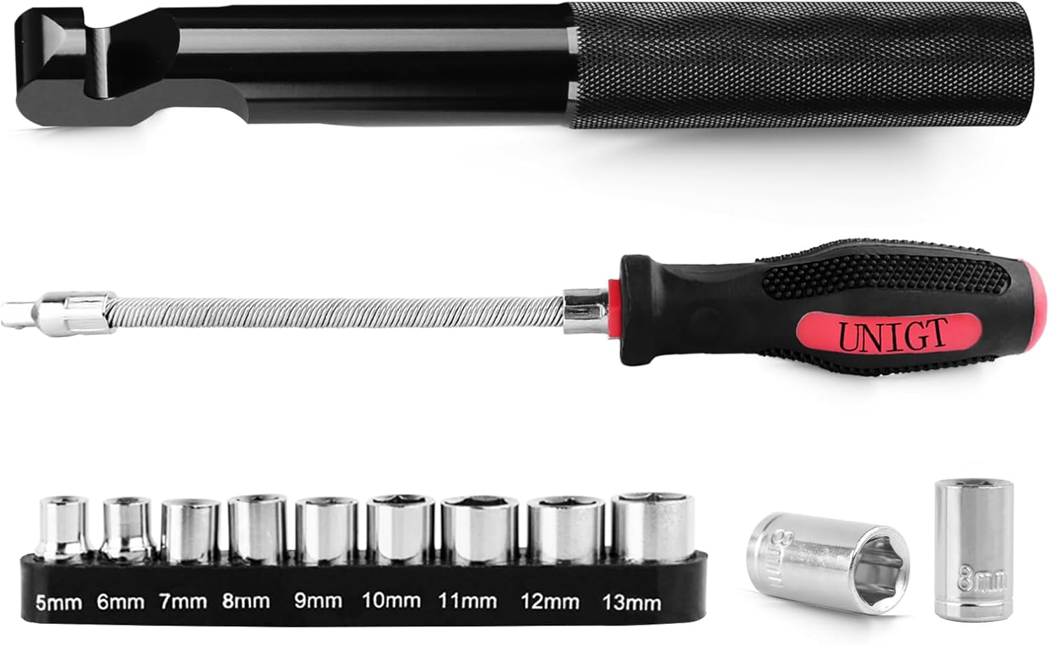 Belt Changing Tool with Clutch Cover Removal Tool Kit Compatible with Polaris 800 900 S 1000 XP XP4 General 1000 - Combo Package