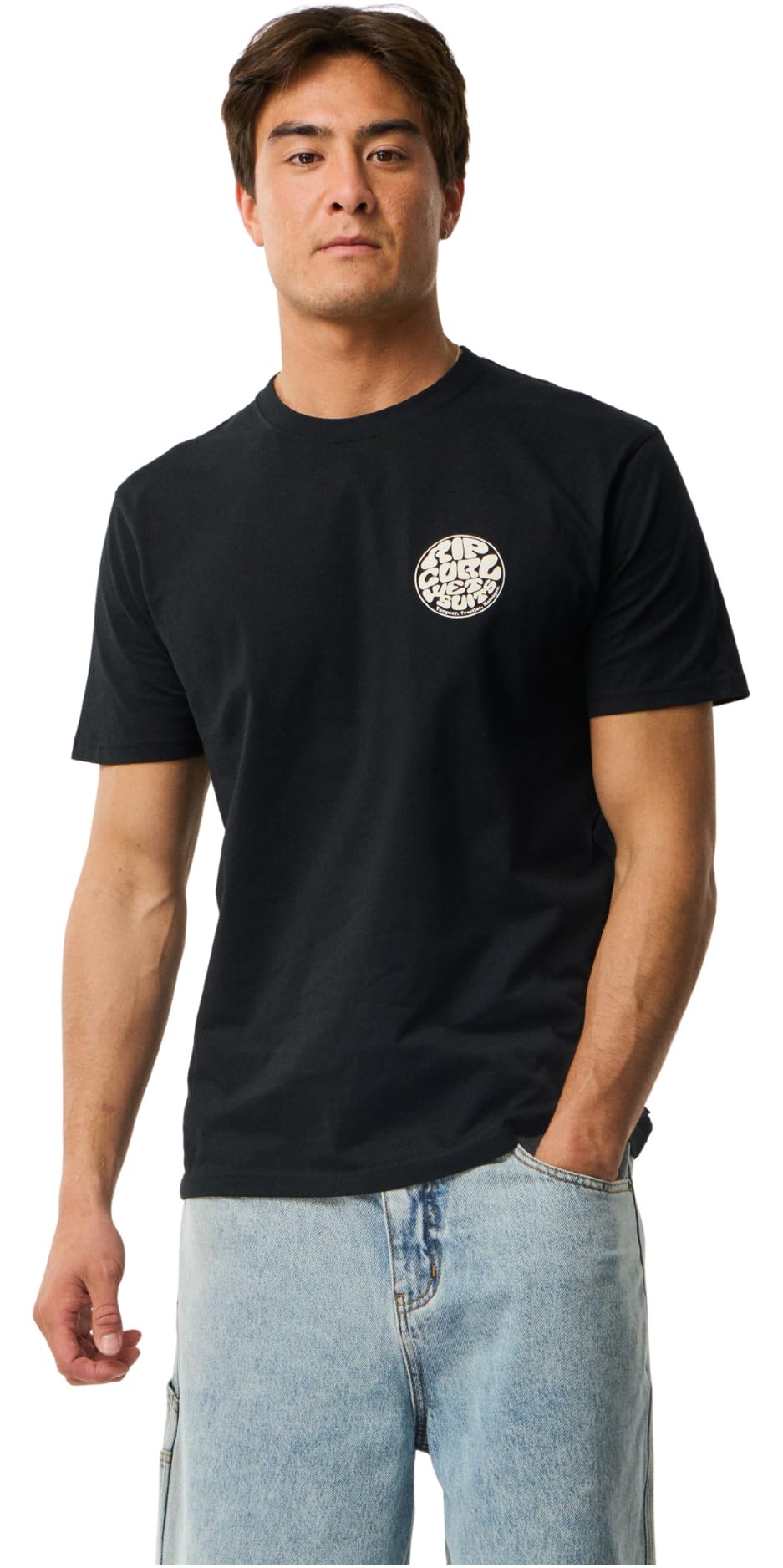 Rip Curl 2026 Hommes T-Shirt Wettie Icon 10VMTE - Black