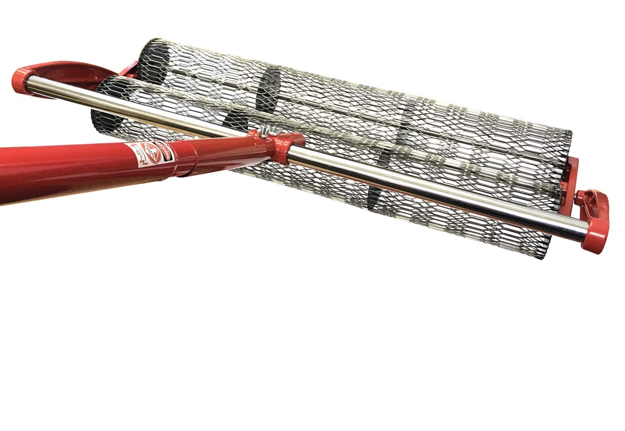 Multicrete Concrete Double Roller Tamp 3Ft Or 4Ft Imprinted Concrete Tools (3Ft (915Mm) Roller Tamp With 1 Pole)