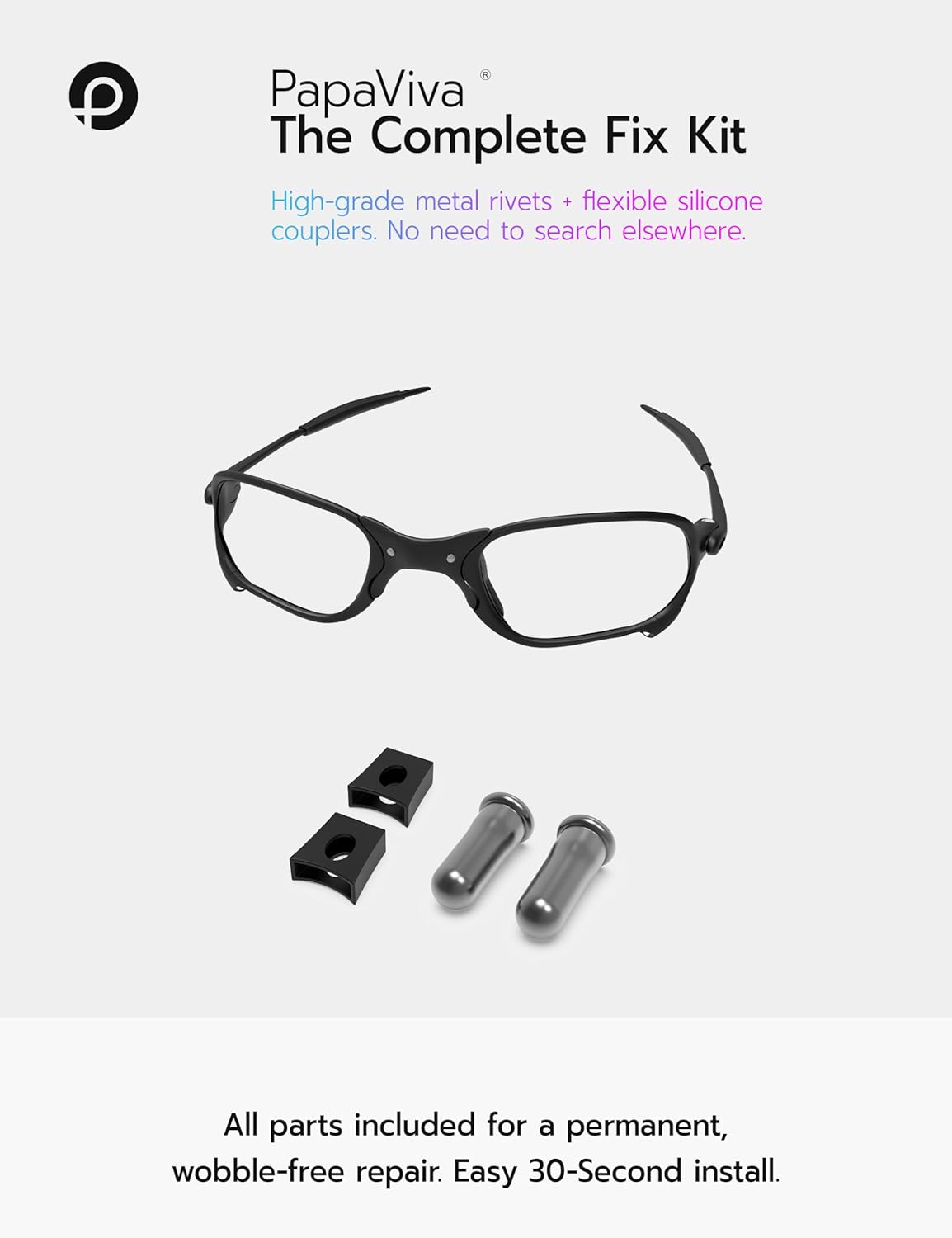 Repair Kits for Oakley Juliet/X Squared OO6011/Romeo 2/X Metal XX/X Metal Penny/Mars Sunglass