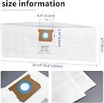 for Shop Vac Bags 5-8 Gallon, Type E 90661 9066133, Type H 90671 9067133; VF2004, VHBS VDBS Disposable Vacuum Collection Filter Bags 5 Pack