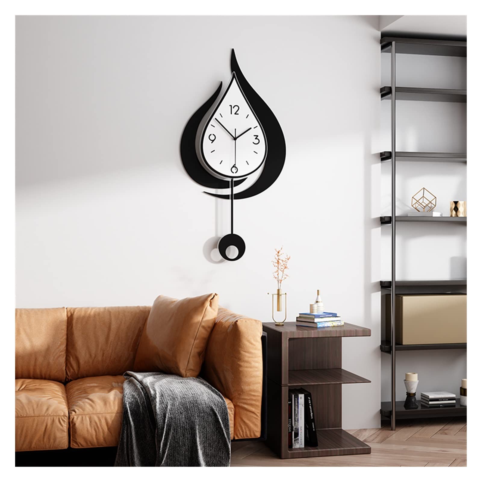 Horloge murale DIY montre creative quartz autocollant ornement blanc salon