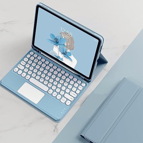 Miniatura 19 de Funda de teclado para iPad Air de 11 pulgadas, M3, M2 2025 2024/iPad Air4 Air5, teclado táctil, magnético, desmontable, Bluetooth, teclado delgado