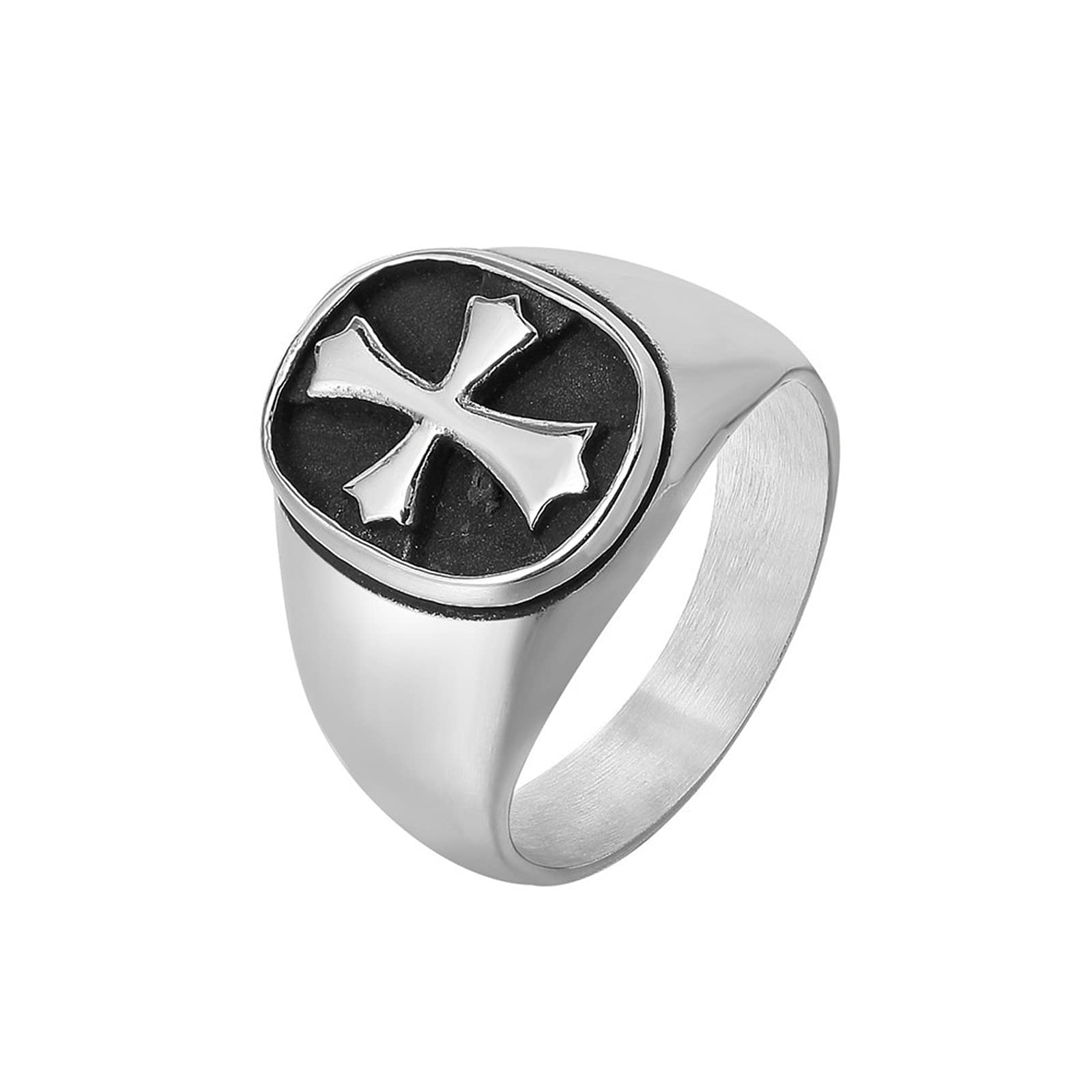 Bague homme croix punk rétro l'accessoire idéal pour vos soirées rock