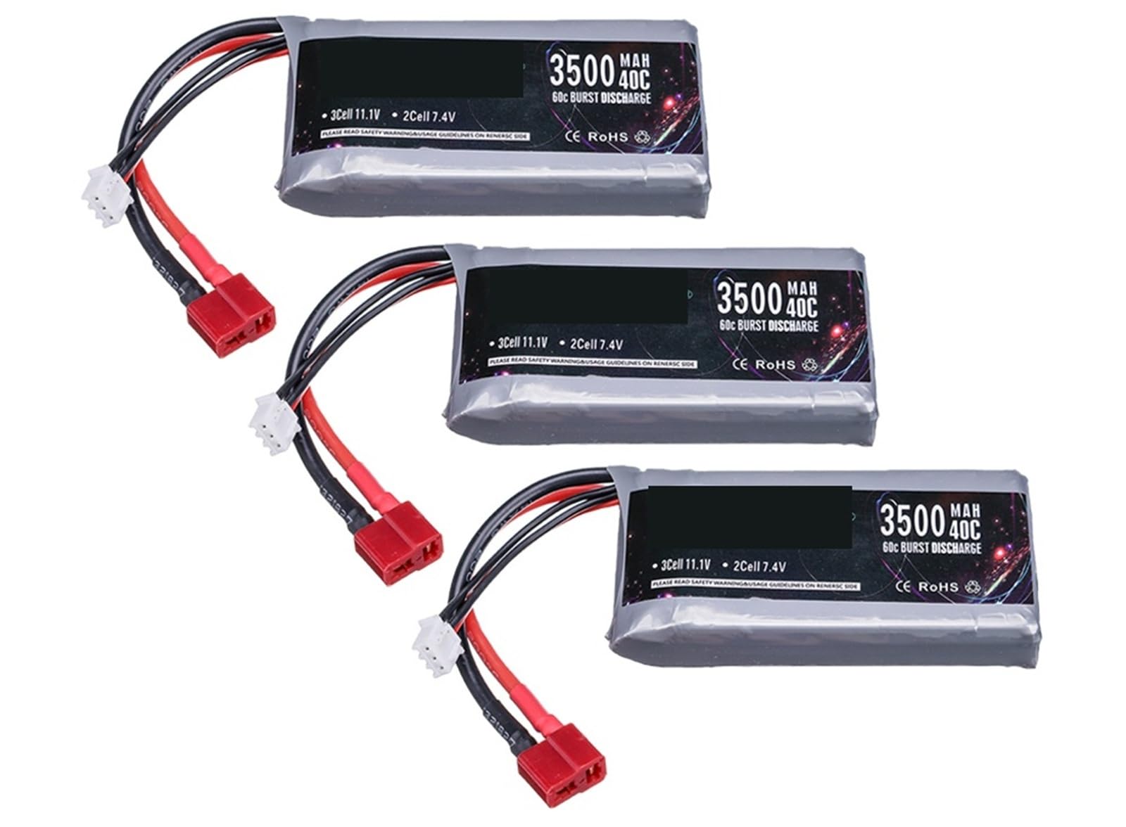 7,4 V 3500 mAh for 144001 12428 12423.(3pcs)