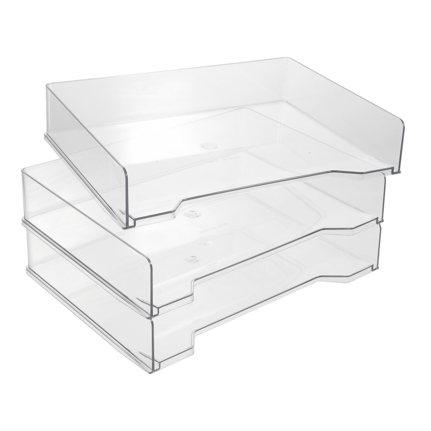 Set di 3 scatole portaoggetti per documenti, scrivanie e accessori per scrivania da ufficio, elegante scatola per archiviazione efficiente dello spazio di lavoro