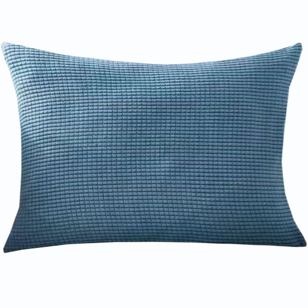 Swj-Swjssb Misty Blue Super King Size Pillow Cases,Square Extra Large Cushion Covers 90X90,70X70,80X80 Cm Soft Stretch Pillow Cover With Invisible Zipper Decorative Pillowcases For Sofa Couch(,60X80 Cm (1Pc))