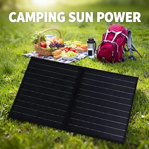 Miniatura 4 de Cargador de panel solar, 30 W 18 V PET plegable 14 x 22.6 pulgadas - Cargador solar con diseño duradero, paquete de energía ultra portátil