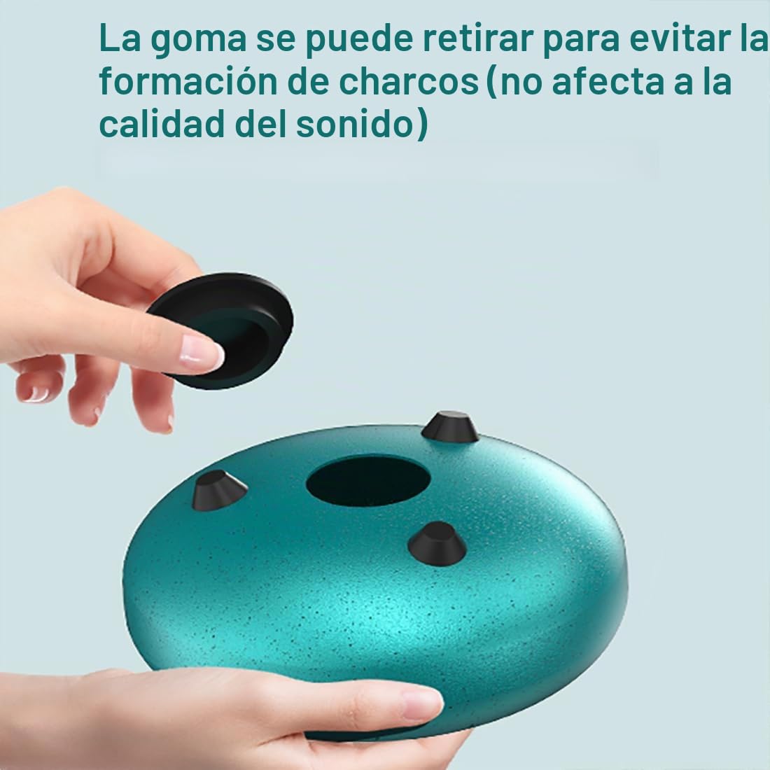 Tambor para lluvia al aire libre, juego de lluvia, impermeable, para instrumentos de jardín, tambor de chakra, 15,2 cm, 8 notas