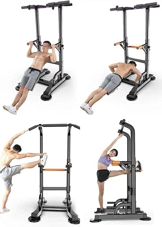 Power Tower Dip Station Pull Up Bar for Home Gym Dip Stands Strength Training Workout Equipment Multifunction Power Tower Strength Training for Home Gym