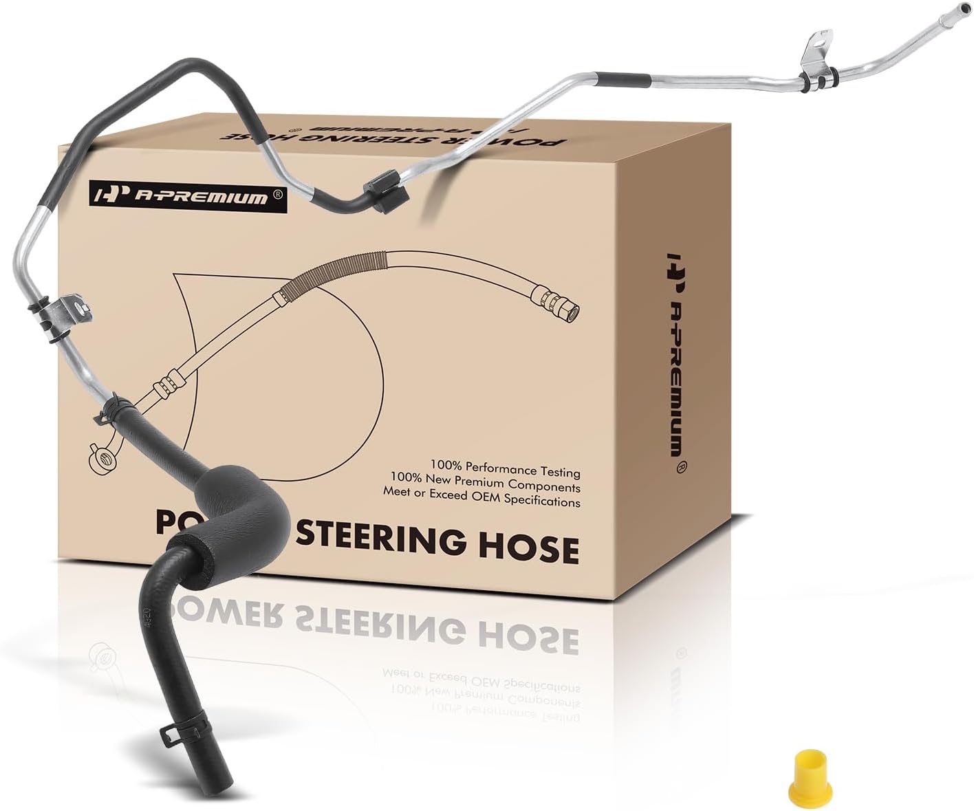 A-Premium Power Steering Return Hose Line Assembly Compatible with Hyundai Tucson 2005 2006 2007 2008 2009, Gear To Cooler