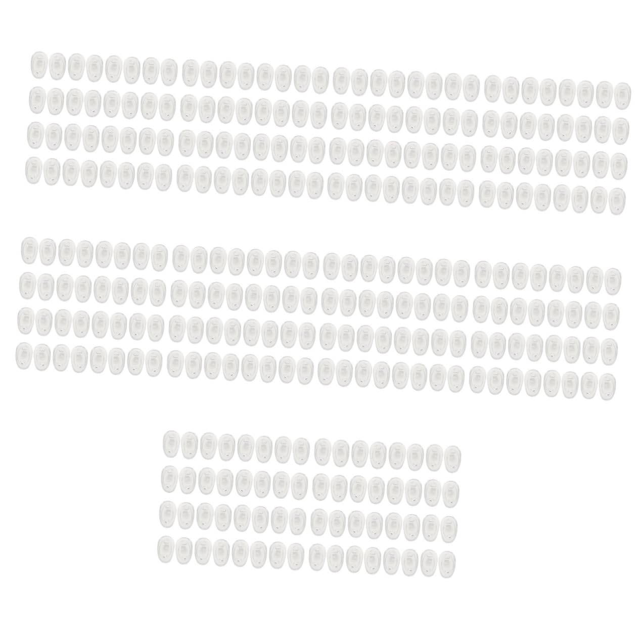 Healeved 500paare Einstellbare Silikon-nasenpads Für Brillen Rutschfeste Komfort-pads Für Sonnenbrillen Und Optische Rahmen Pack Für Entspannenden Tragekomfort