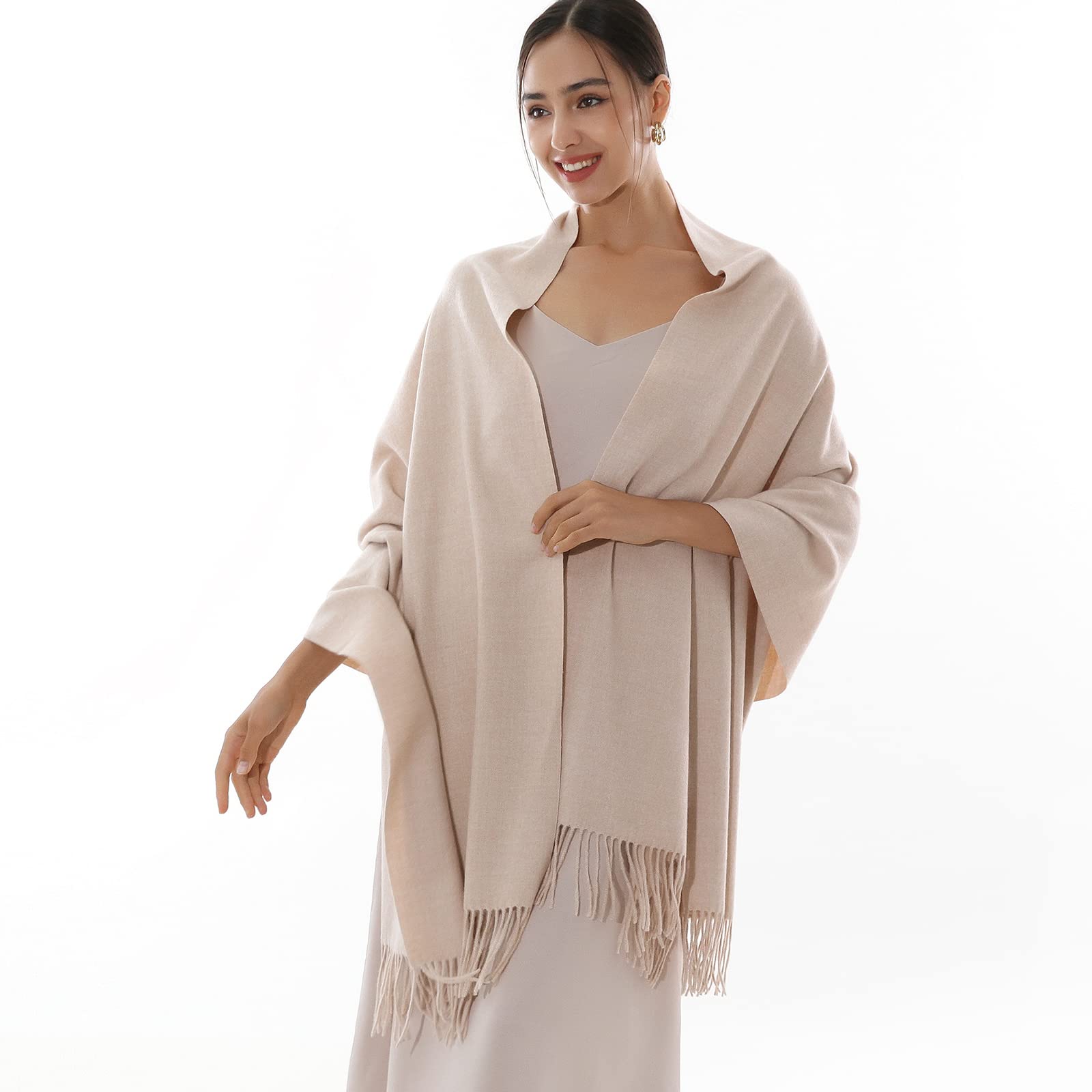 RIIQIICHY Echarpe Femme Pashmina Chale Etole Mariage Hiver Chaud Longues Grosse Echarpes et Foulards