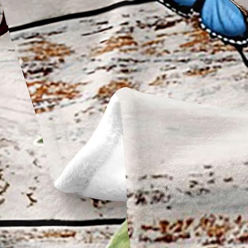 Miniatura 4 de Manta de cama con diseño de girasoles amarillos para todas las estaciones, 30 x 40 pulgadas, estilo rústico de granja, manta ligera para sofá cama,