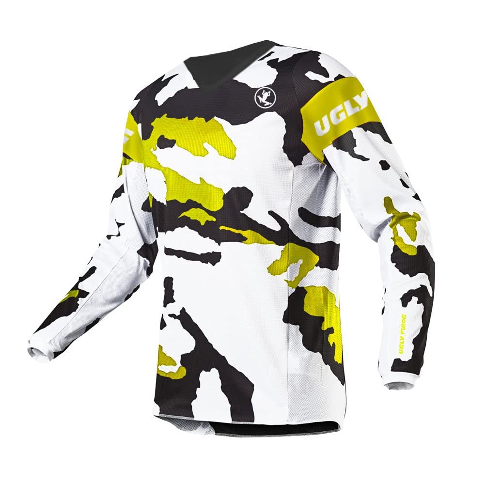 UGLY FROG Downhill Trikot Langarm MTB Trikot Herren Racewear FR Jersey Fahrrad Sport Enduro Leichtgewicht Atmungsaktives SJFX10