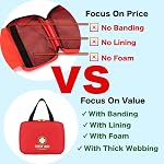 Handy First Aid Sac Vidé Trousse de premiers soins pour le bureau, la maison, le véhicule, le kit d'urgence pour votre prochaine aventure, fournitures de premiers secours Organisateur Sac pour le camping, le voyage, les sports.