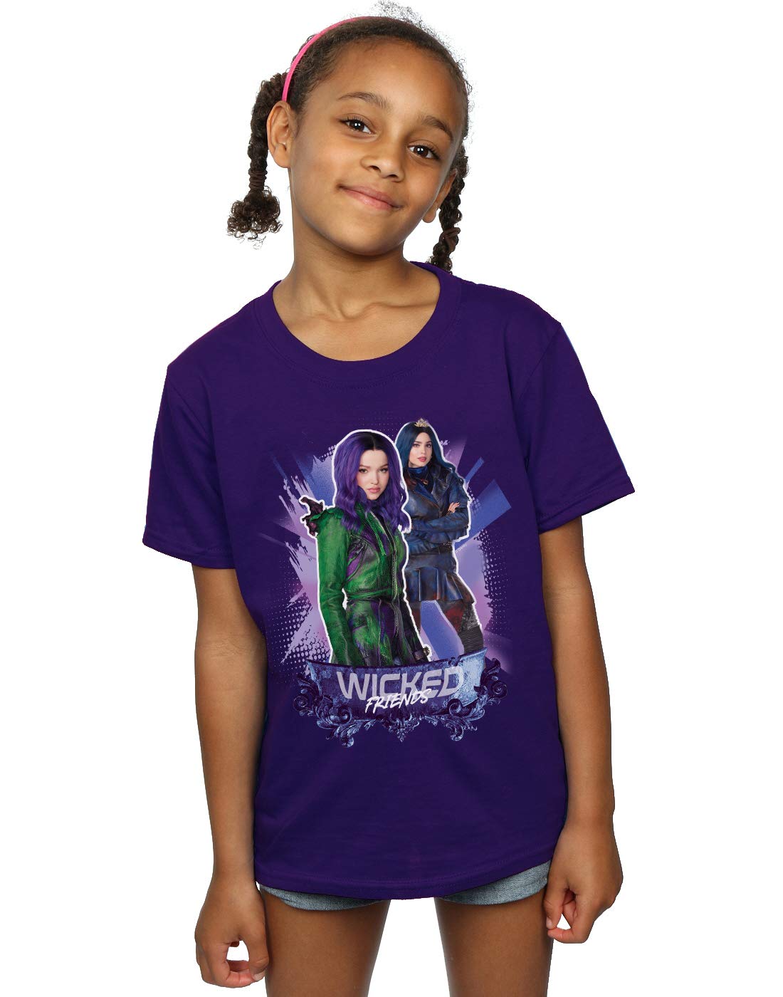 Disney Girls The Descendants Wicked Friends T-Shirt Purple 9-11 Years