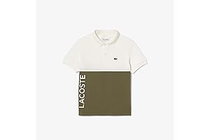 Lacoste Kids' Organic Cotton Piqué Colorblock Polo