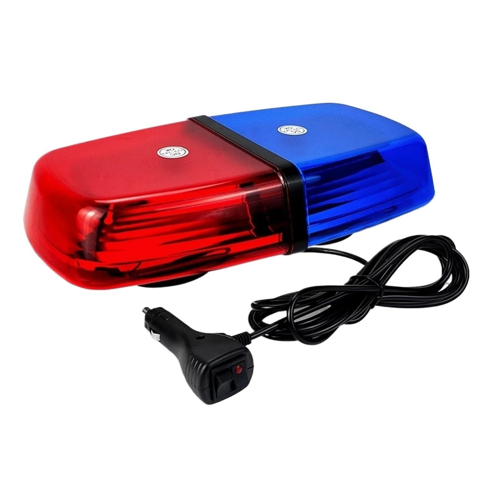 12"72 LED czerwony niebieski błysk ostrzeżenie o zagrożeniu awaryjnym bezpieczeństwo samochód dach światło stroboskopowe mini policyjne znaki bezpieczeństwa reflektorów (czerwony i niebieski)