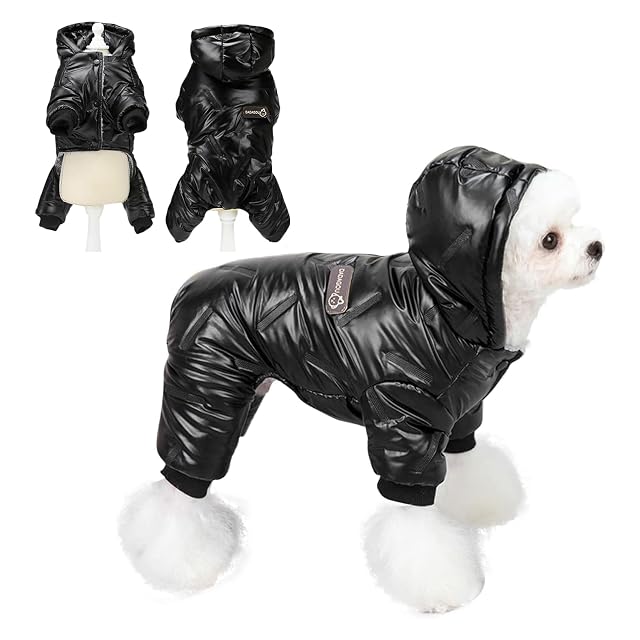 PETCUTE Abrigo Impermeable para Perros Chaqueta cálida de Invierno,Chaqueta para Perros con Forro…